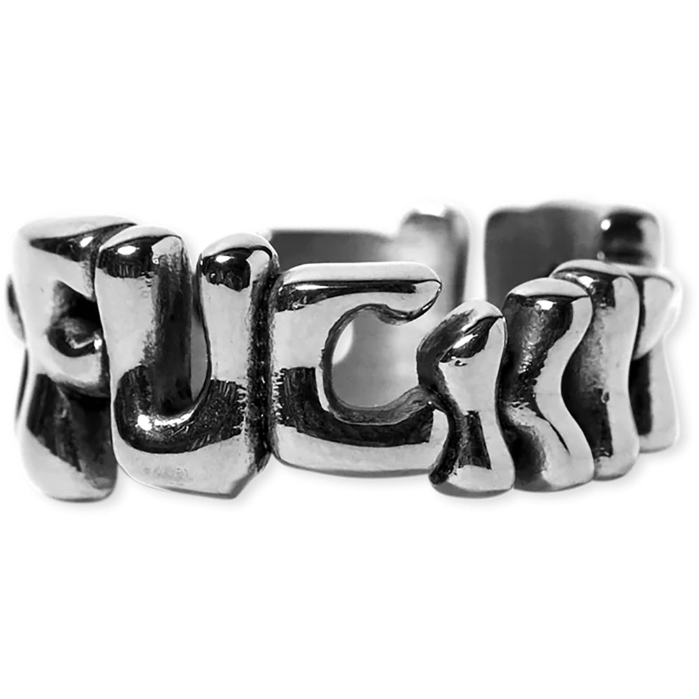 HUF Fuck It Warped Ring Silver