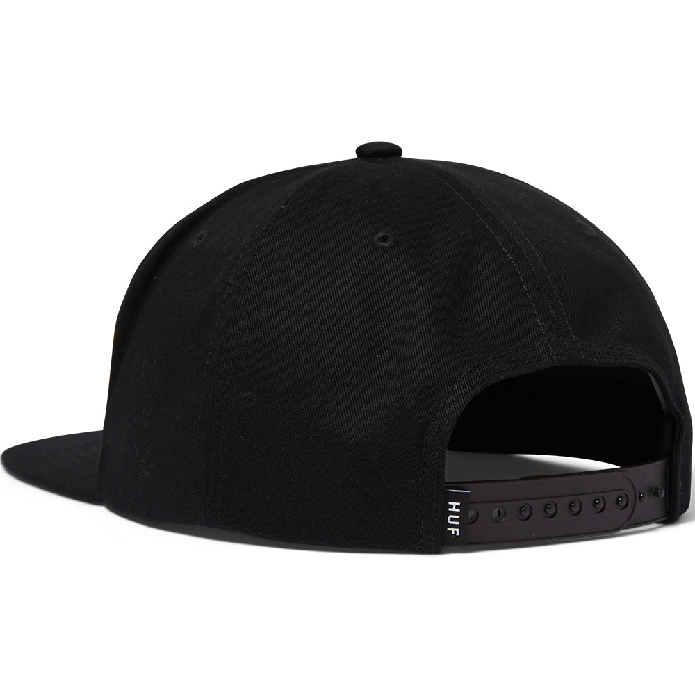 HUF Lucky 5 Panel Snapback Hat Black