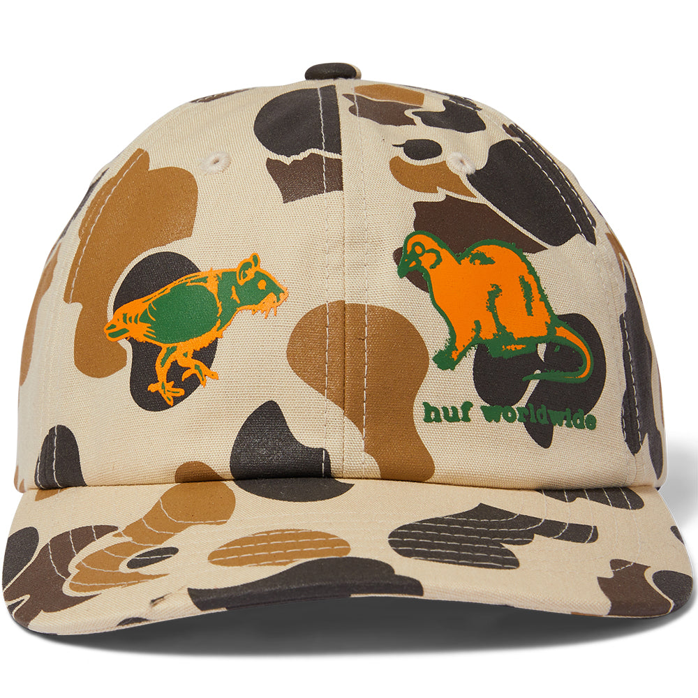 HUF Rigeon Snapback Hat Camo