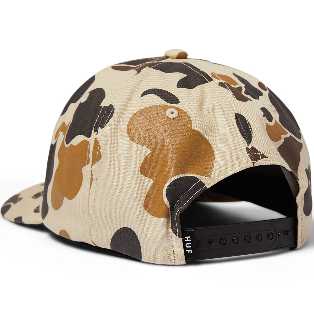 HUF Rigeon Snapback Hat Camo