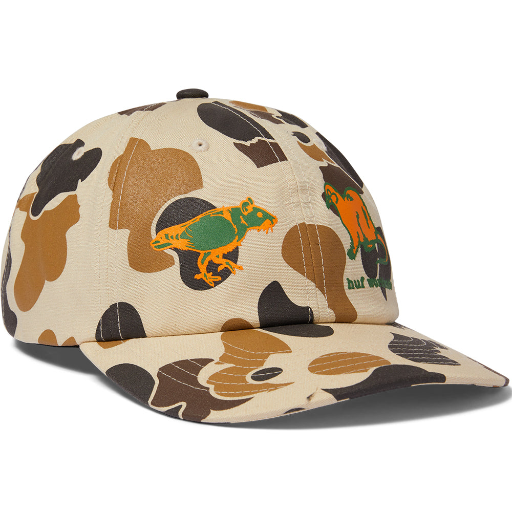 HUF Rigeon Snapback Hat Camo