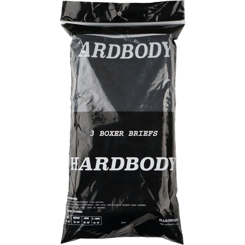 Hardbody Boxer Briefs 3 Pack Black