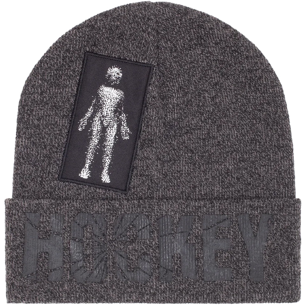 Hockey Newborn Beanie Static Grey