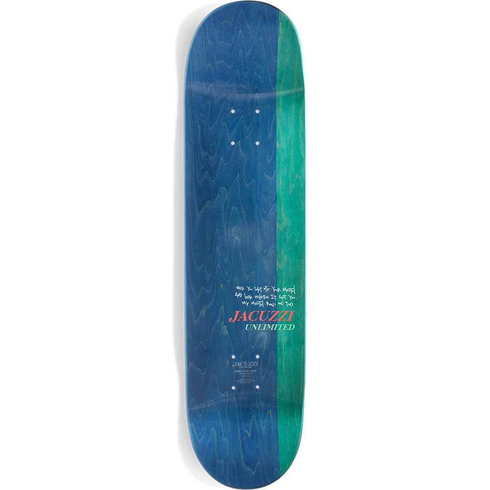 Jacuzzi Unlimited John Dilo Mouth Marathon Skateboard Deck 8"