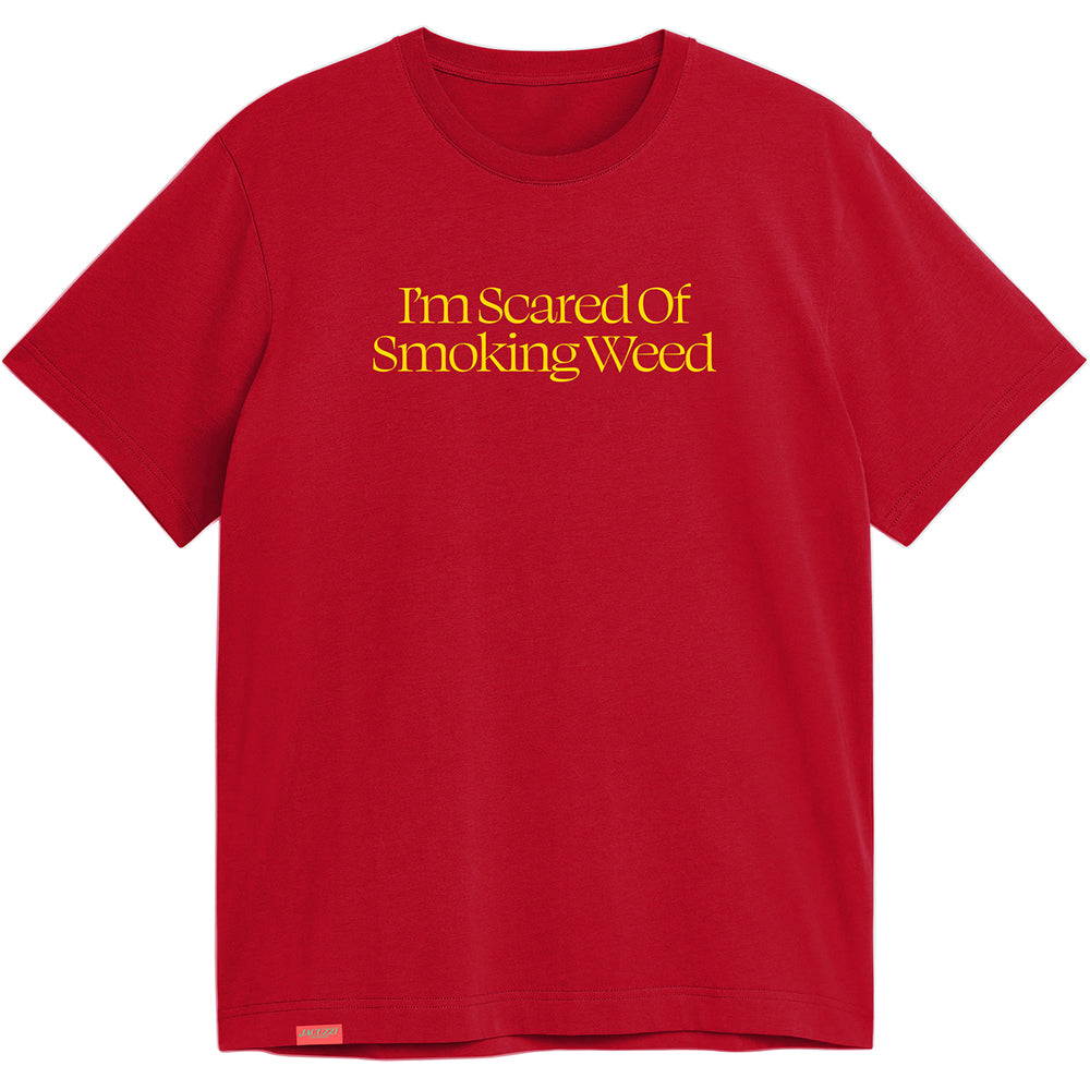 Jacuzzi Unlimited Scared Weed T Shirt Sport Scarlet Red