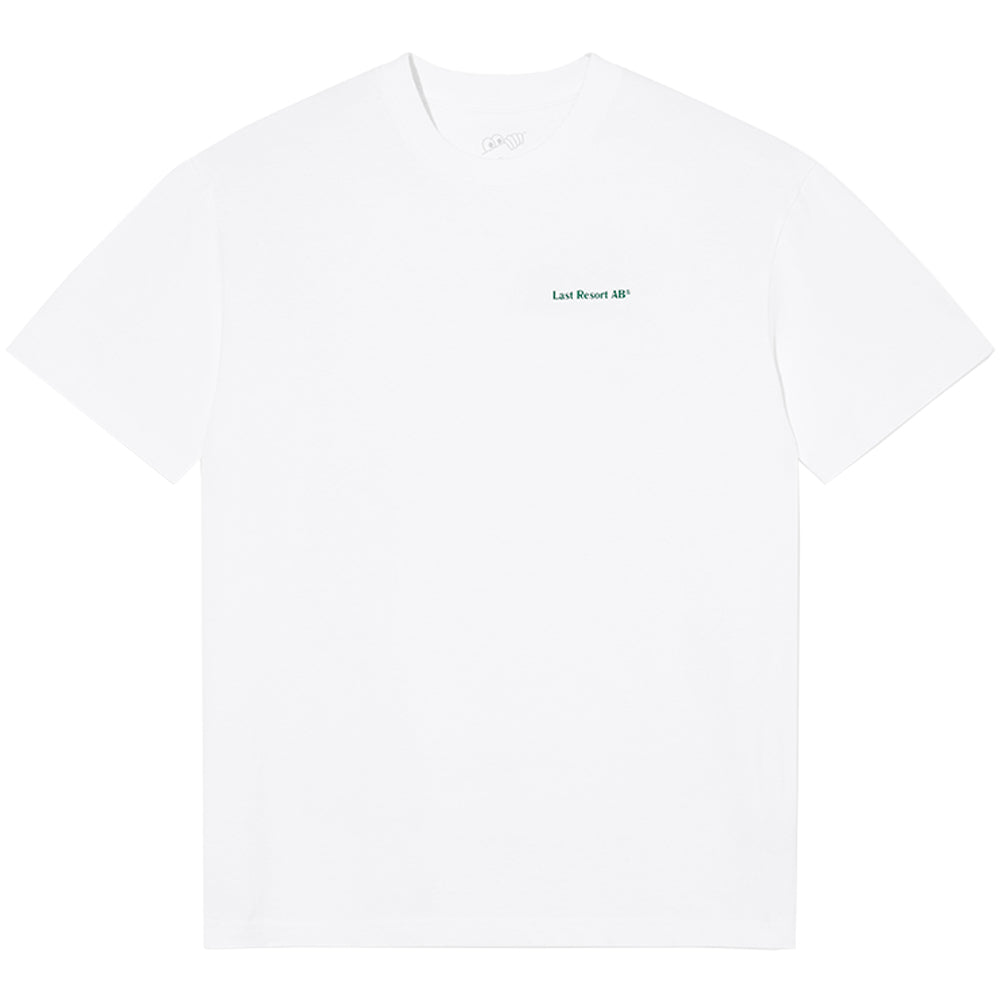 Last Resort AB Atlas Monogram SS Tee White/Kelly Green