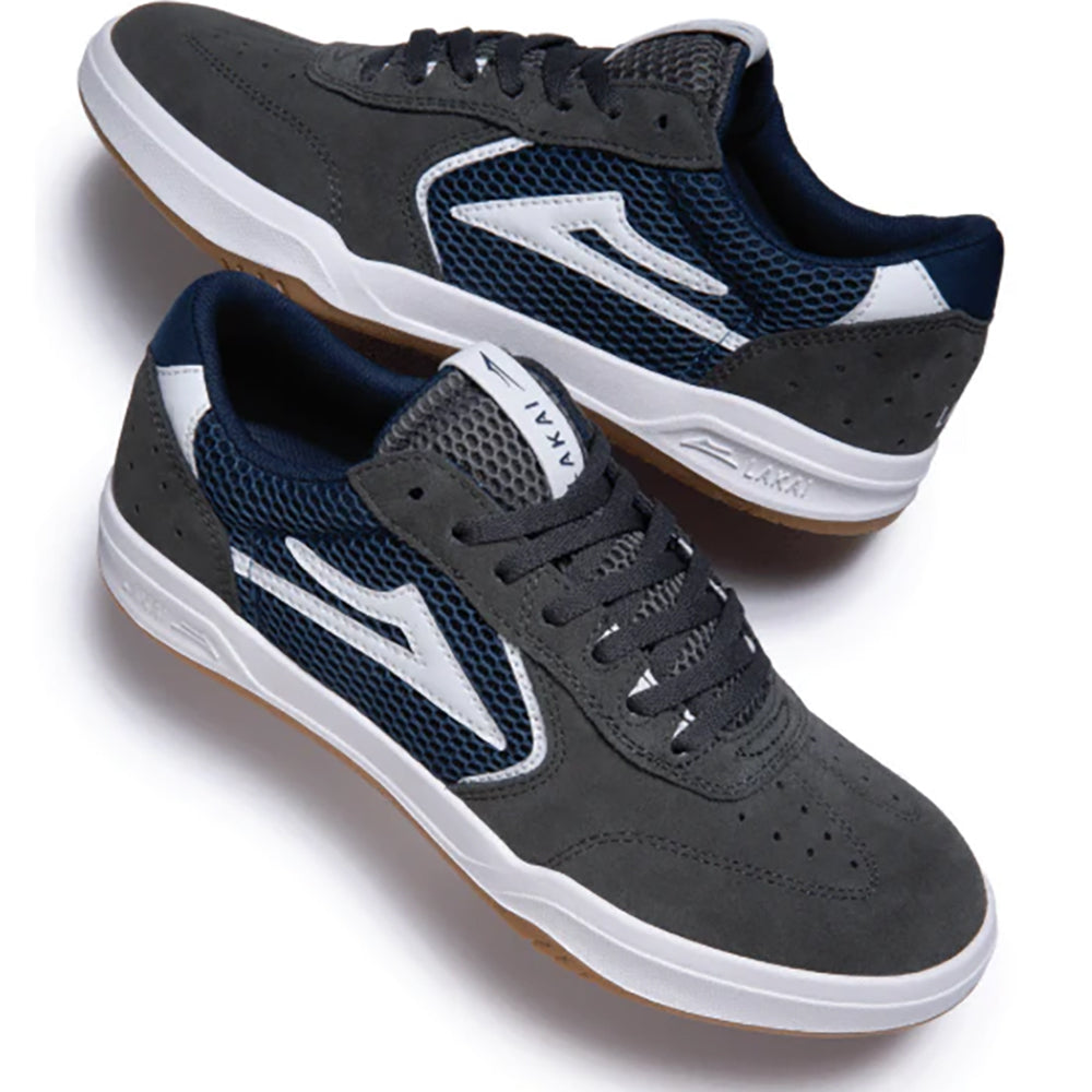 Lakai Atlantic Shoes Charcoal/Navy Suede