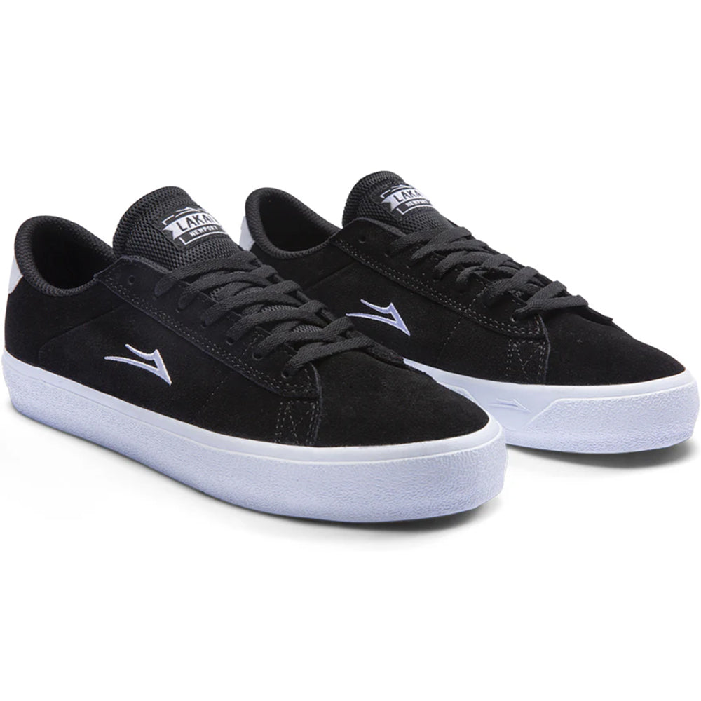 Lakai Newport Shoes Black Suede