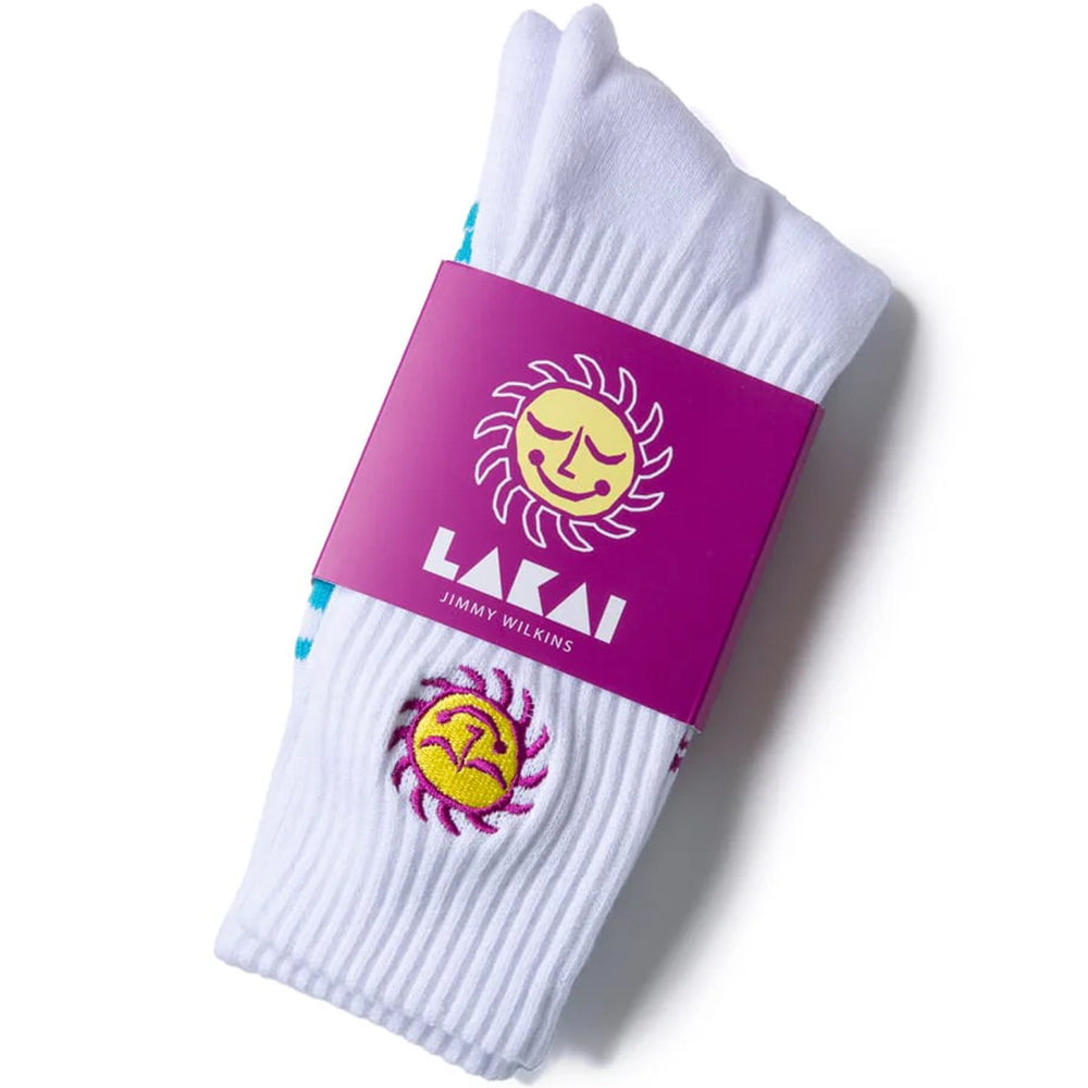 Lakai Sunny Crew Socks White