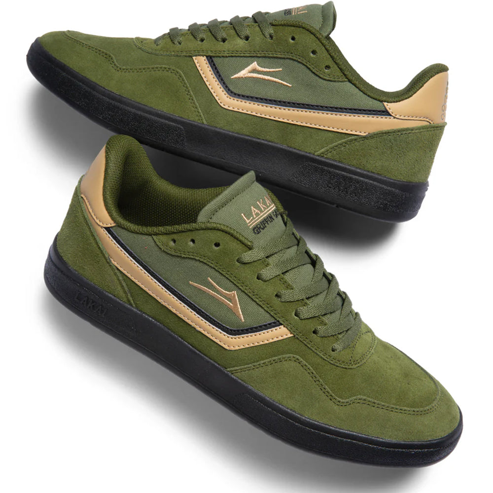 Lakai Terrace Shoes Olive Suede