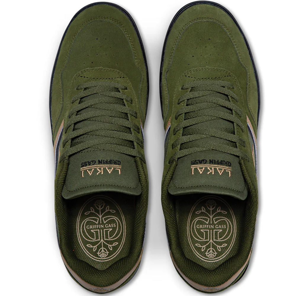 Lakai Terrace Shoes Olive Suede