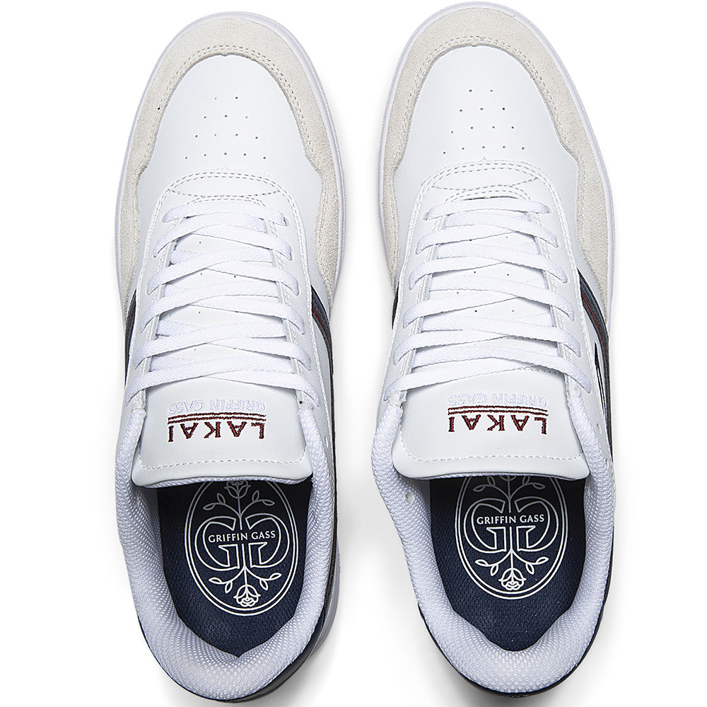 Lakai Terrace Shoes White/Navy Leather