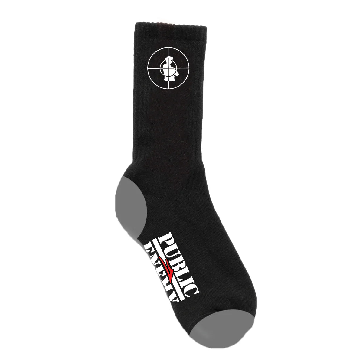 Lakai x Public Enemy Sniper Logo Socks Black/White