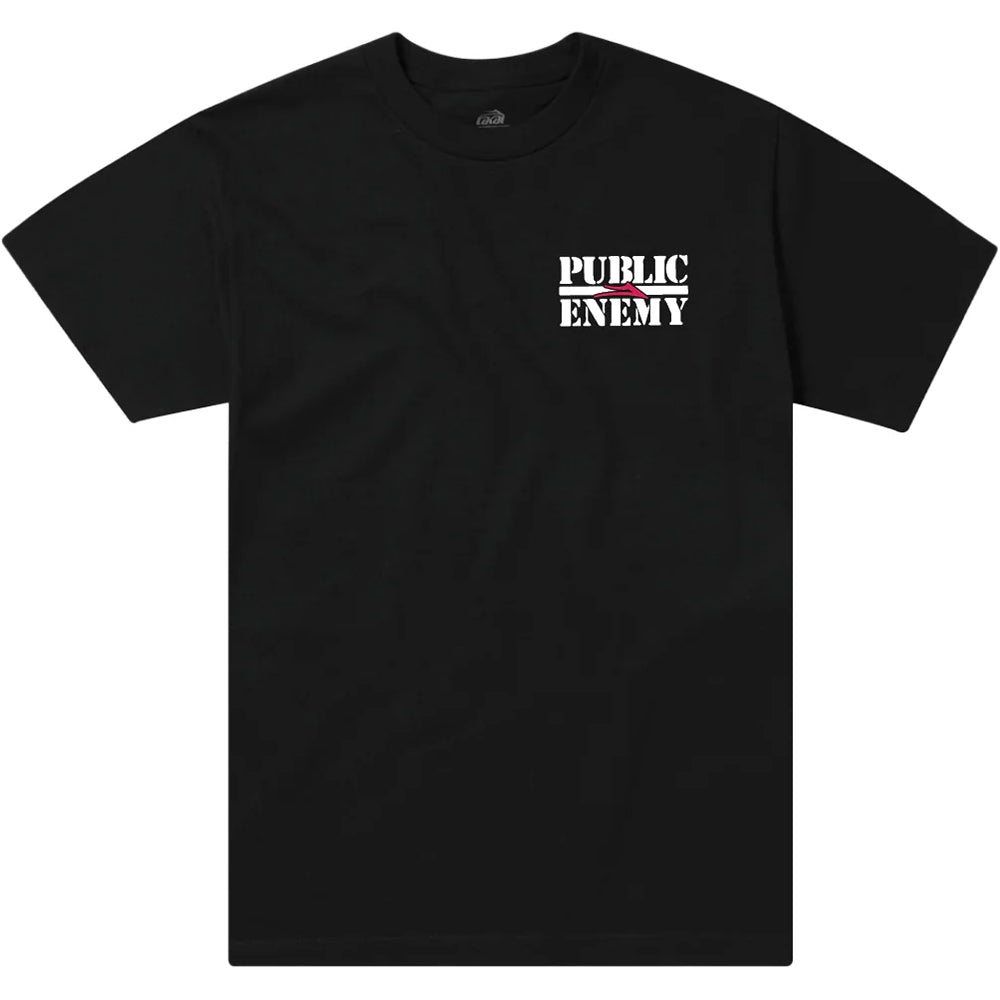 Lakai x Public Enemy Sniper Logo Tee Black