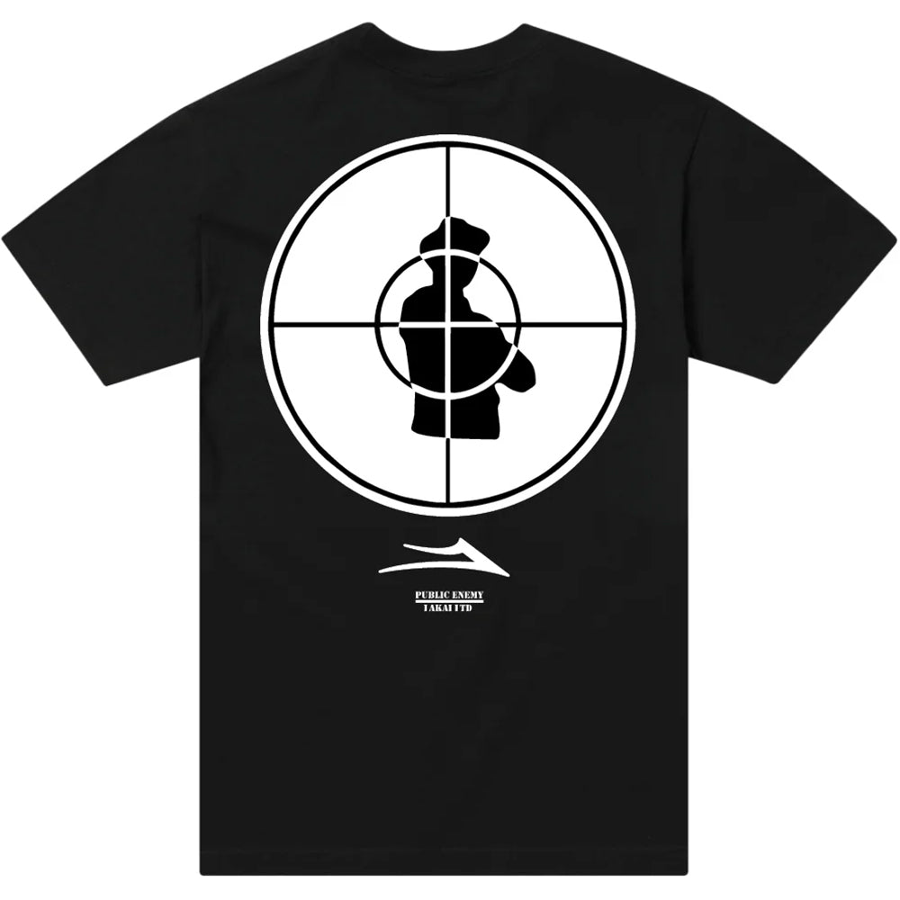 Lakai x Public Enemy Sniper Logo Tee Black