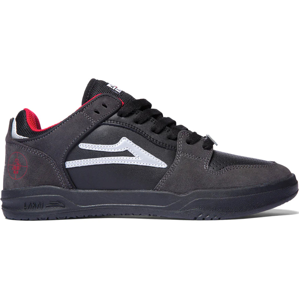 Lakai x Public Enemy Telford Low Shoes Black/Charcoal Suede