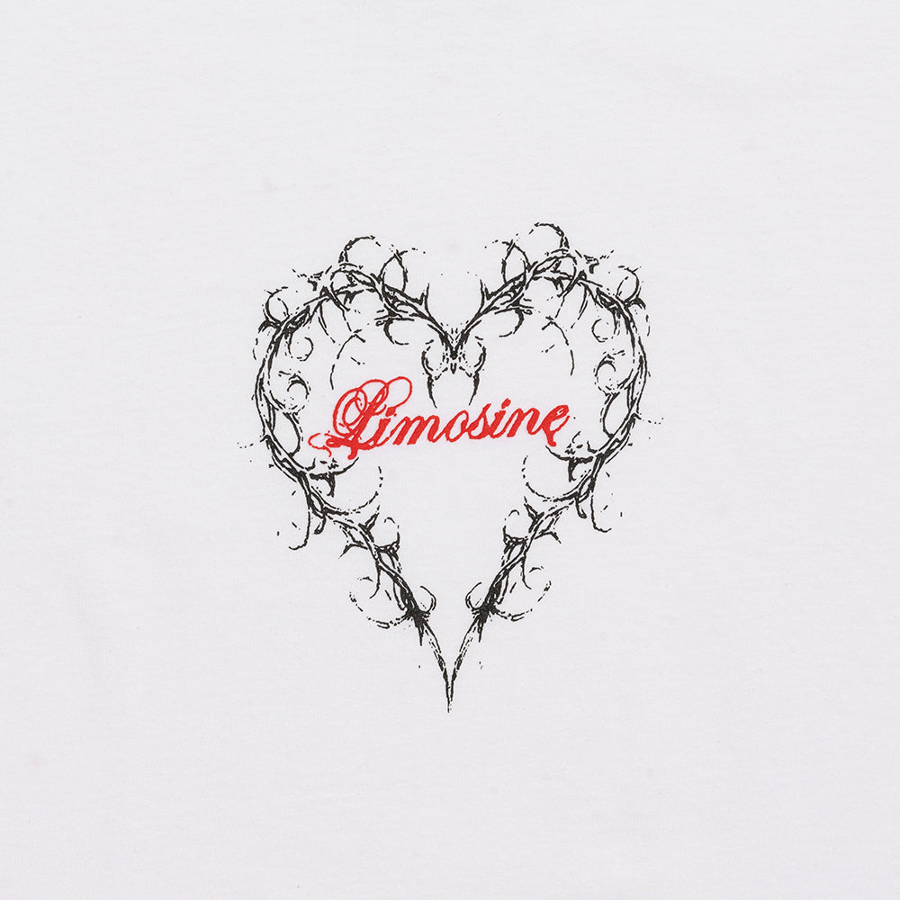 Limosine Heart Tee White