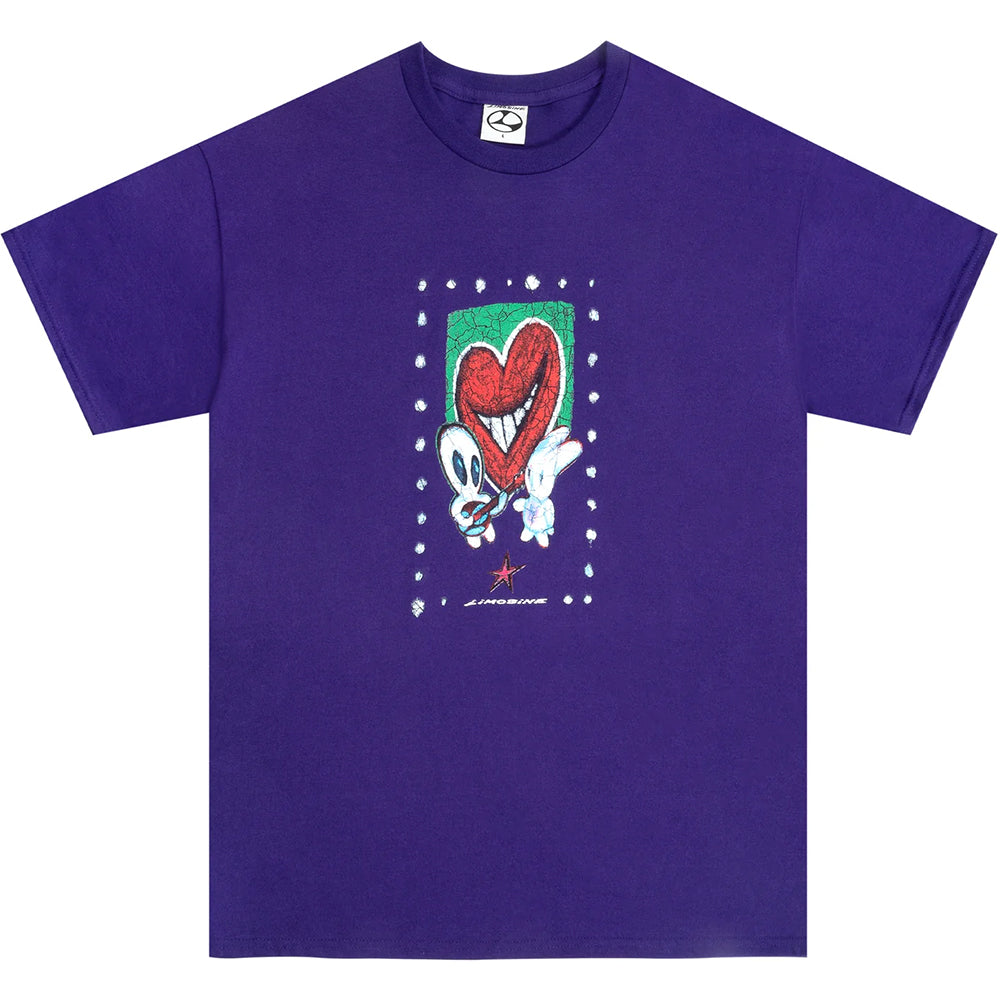 Limosine Heart Throb Tee Dark Purple