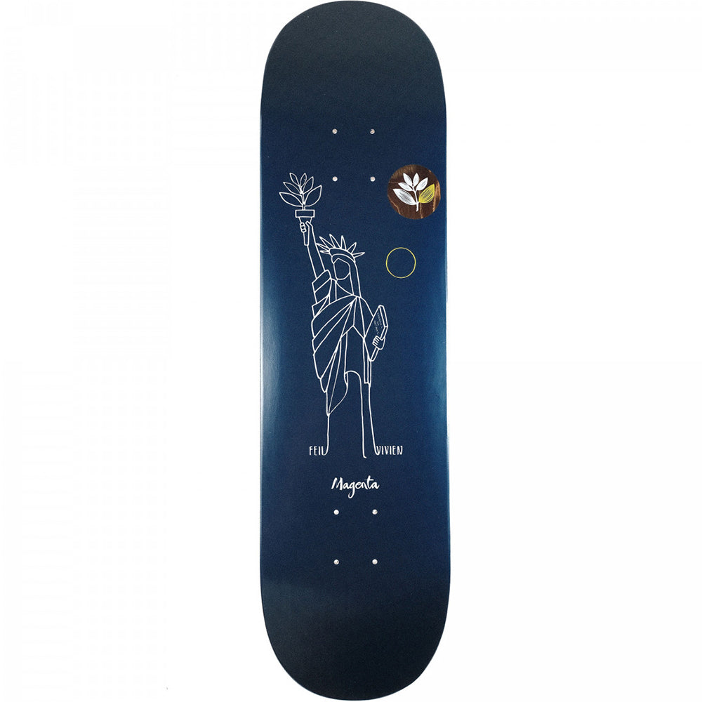 Magenta Vivien Feil Solstice Skateboard Deck 8.6"