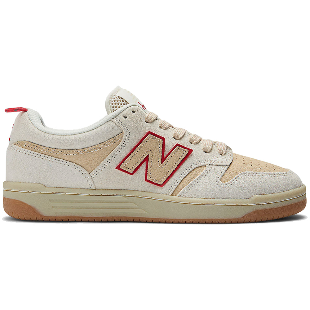 New Balance Numeric x Chocolate 480 Shoes Sea Salt/Red