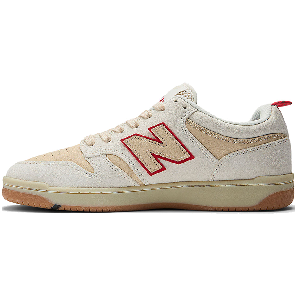 New Balance Numeric x Chocolate 480 Shoes Sea Salt/Red