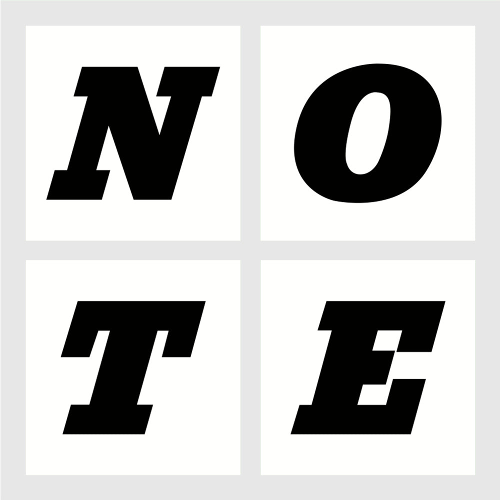 NOTE Studio Sticker White