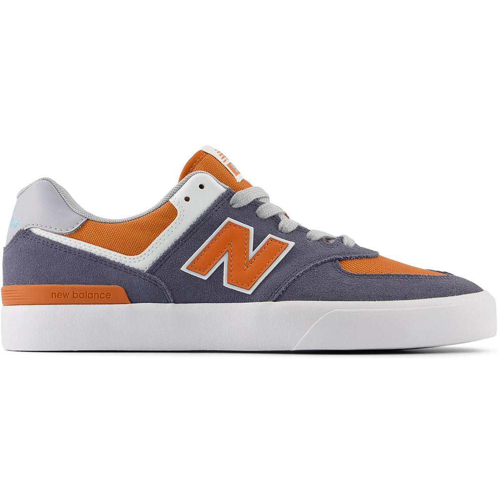 New Balance Numeric 574 Vulc Shoes Dark Arctic Grey/Infield Clay