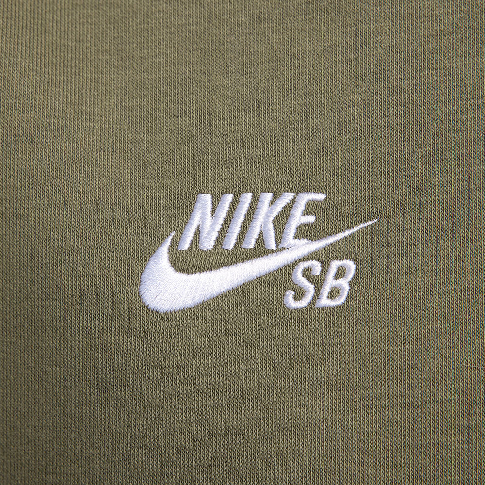 Nike SB Agnostic Fleece Pullover Hoodie Medium Olive/White