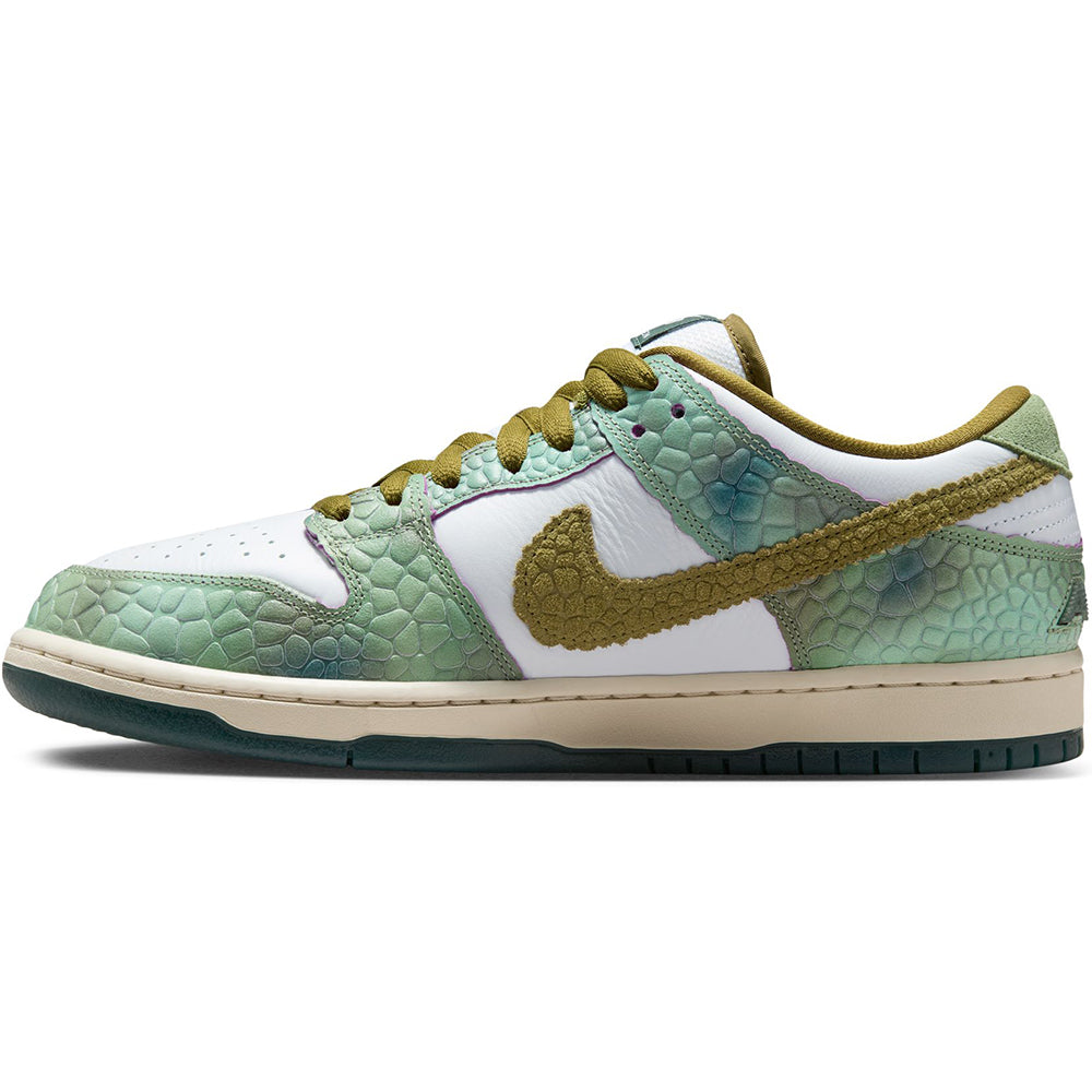 Nike SB Alexis Sablone Dunk Low Pro Shoes Oil Green/Desert Moss-White