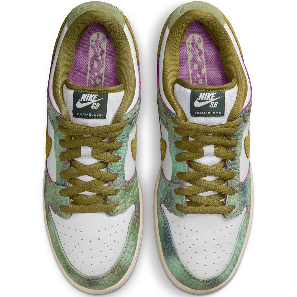 Nike SB Alexis Sablone Dunk Low Pro Shoes Oil Green/Desert Moss-White