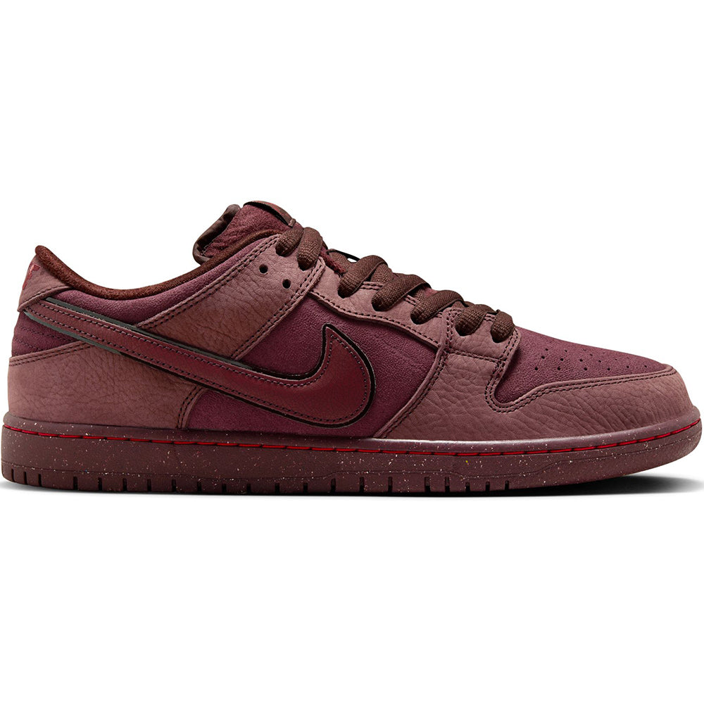 Nike SB Dunk Low Premium Shoes Burgundy Crush/Dark Team Red-Earth ...