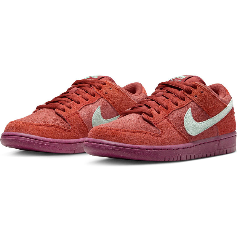 Nike SB Dunk Low Pro Premium Shoes Mystic Red/Emerald Rise-Rugged Orange