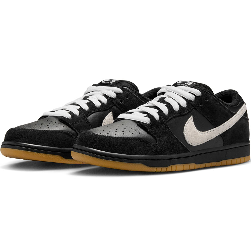 Nike SB Dunk Low Pro Shoes Black/White-Black-Gum Light Brown