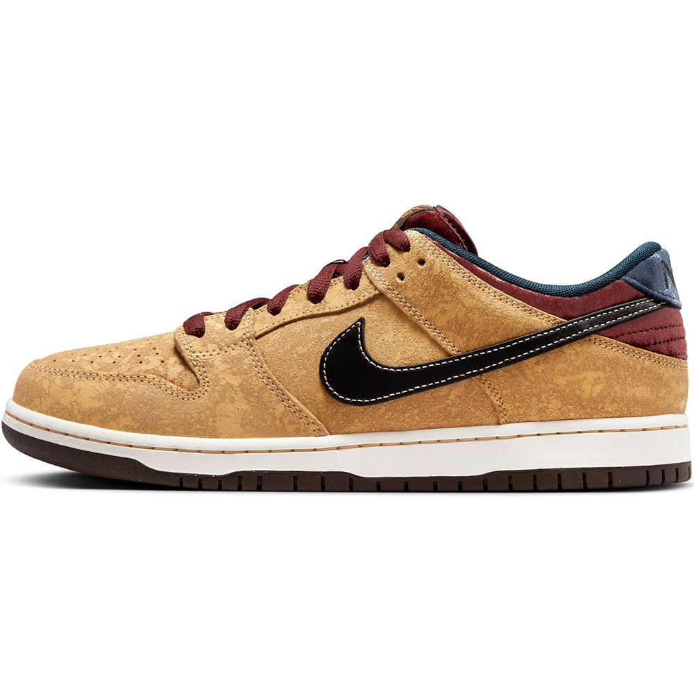 Nike SB Dunk Low Pro Shoes Celestial Gold/Black-Dark Team Red