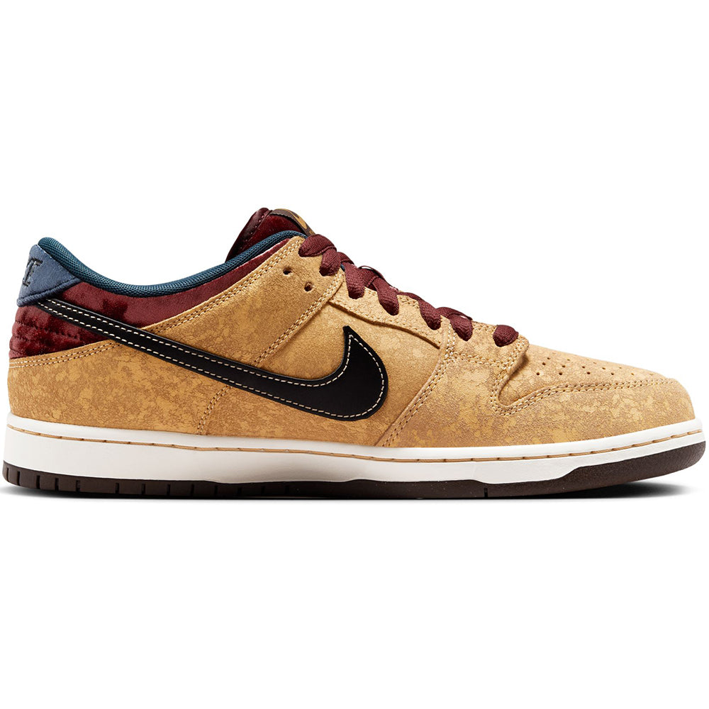 Nike SB Dunk Low Pro Shoes Celestial Gold/Black-Dark Team Red