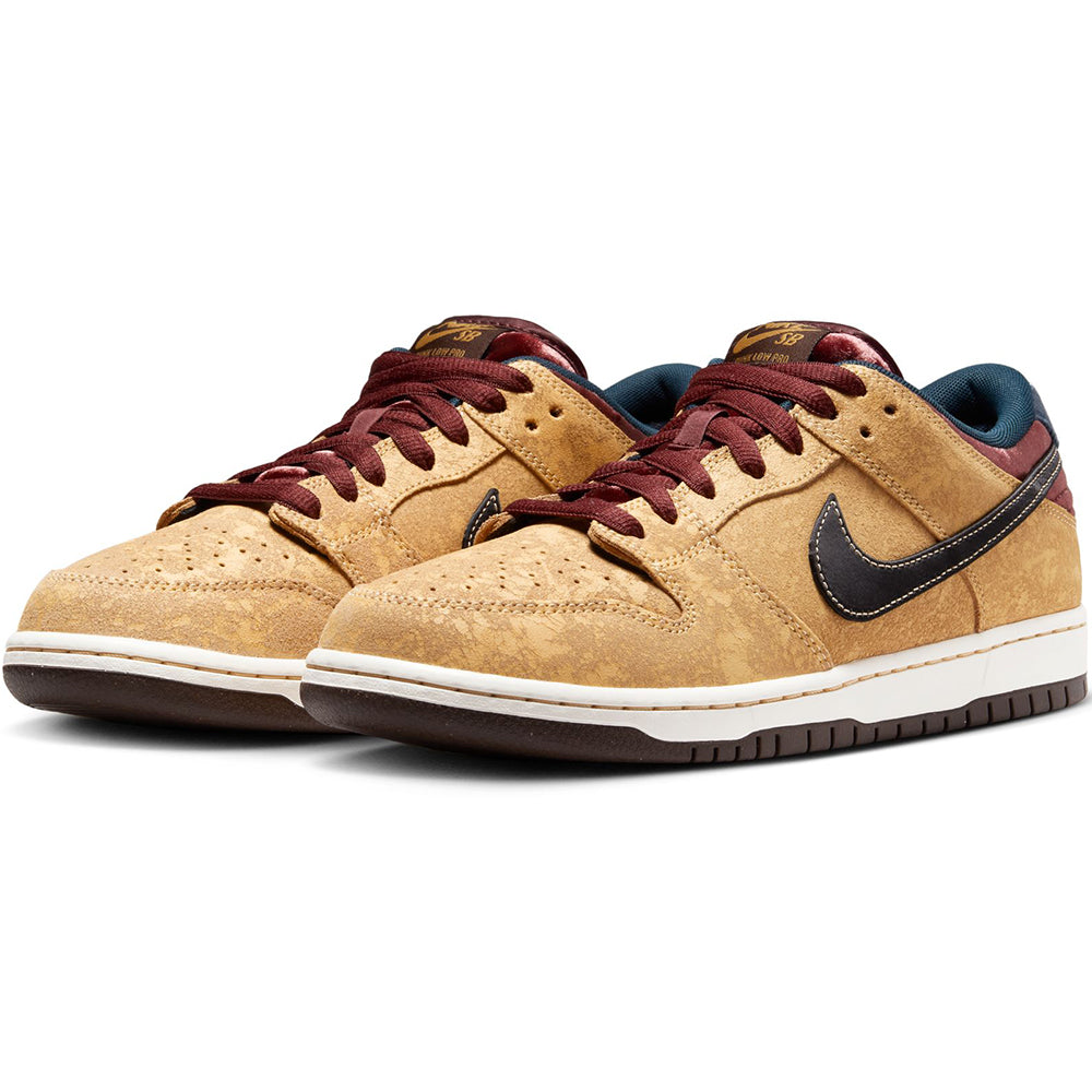 Nike SB Dunk Low Pro Shoes Celestial Gold/Black-Dark Team Red