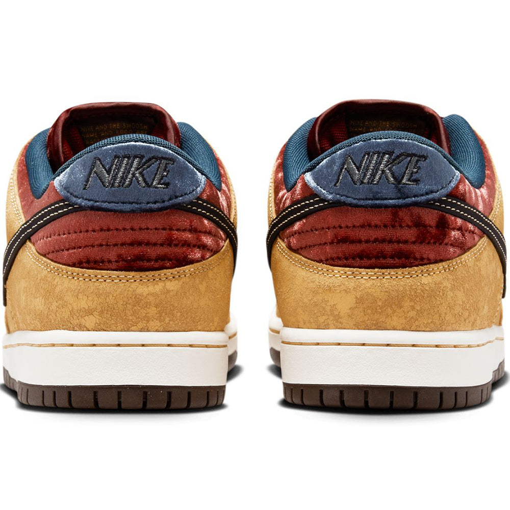 Nike SB Dunk Low Pro Shoes Celestial Gold/Black-Dark Team Red