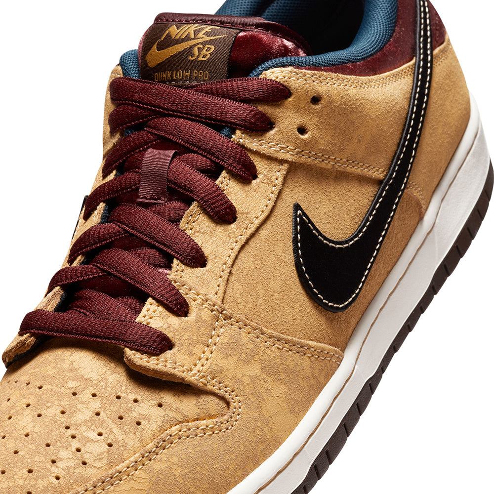 Nike SB Dunk Low Pro Shoes Celestial Gold/Black-Dark Team Red