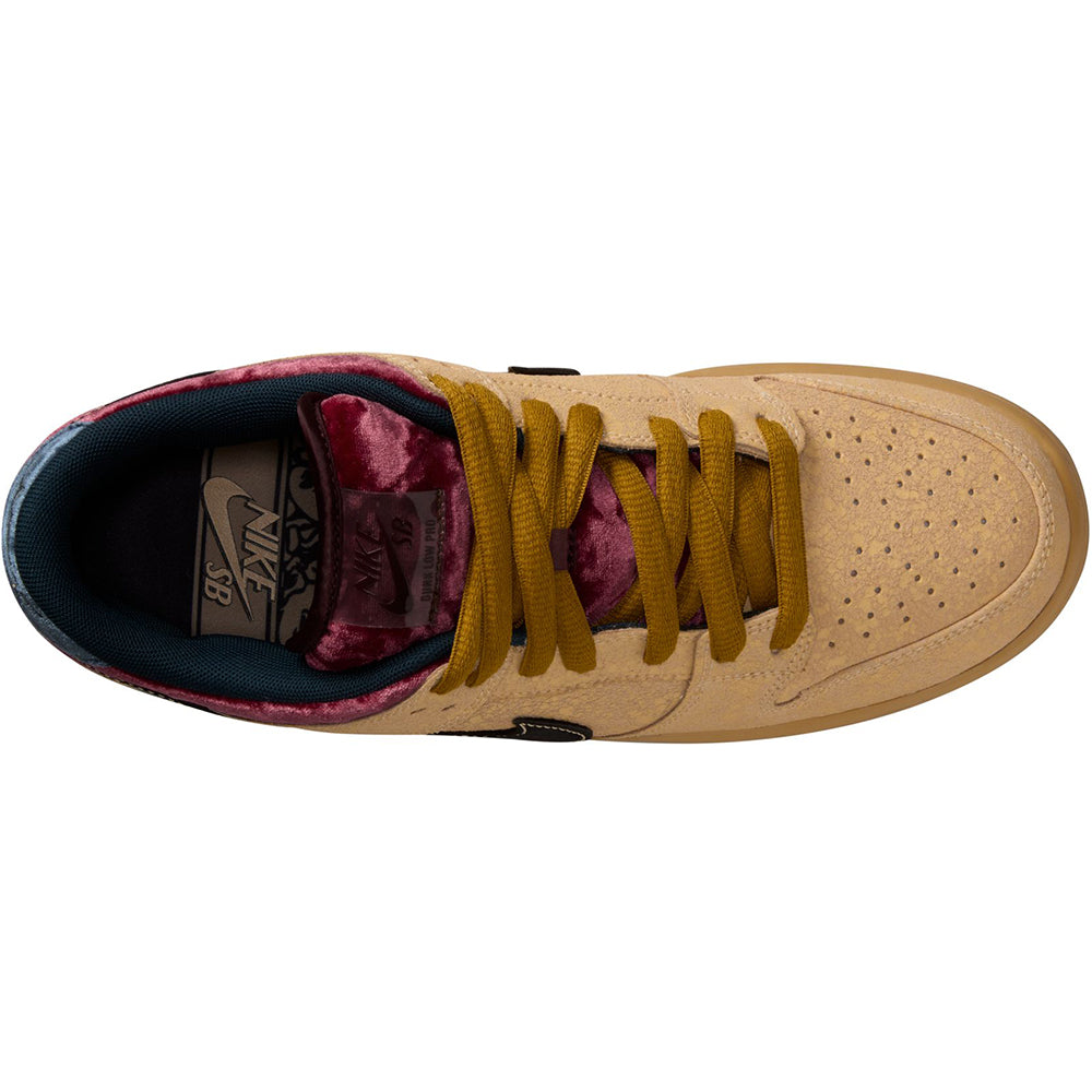 Nike SB Dunk Low Pro Shoes Celestial Gold/Black-Dark Team Red