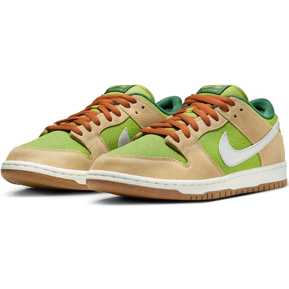 Nike SB Dunk Low Pro Shoes Sesame/Metallic Silver-Pear-Fir