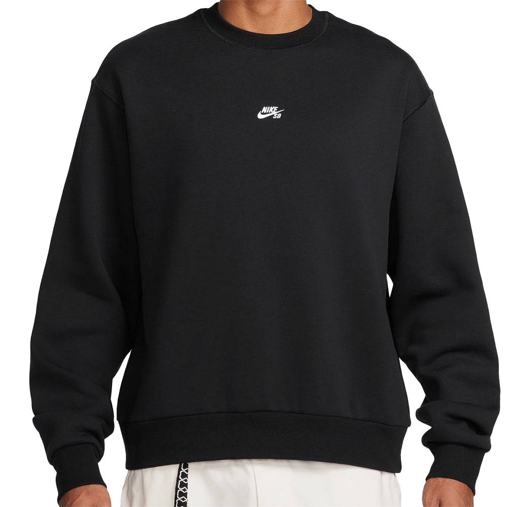 Nike SB Essential Logo Fleece Crew Black/White