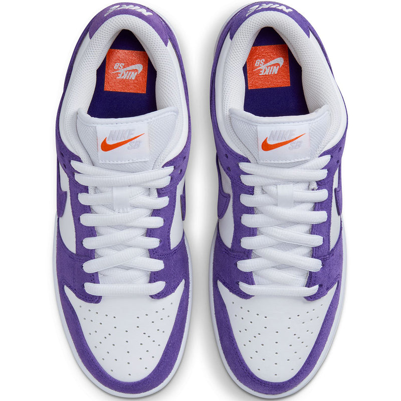 Nike SB Orange Label Dunk Low Pro ISO Shoes Court Purple/Court Purple-White