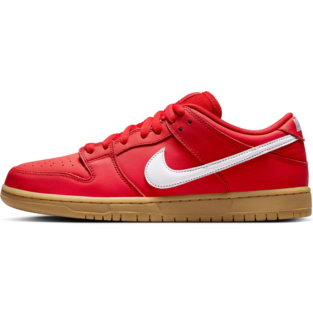 Nike SB Orange Label Dunk Low Pro ISO Shoes University Red/White-University Red