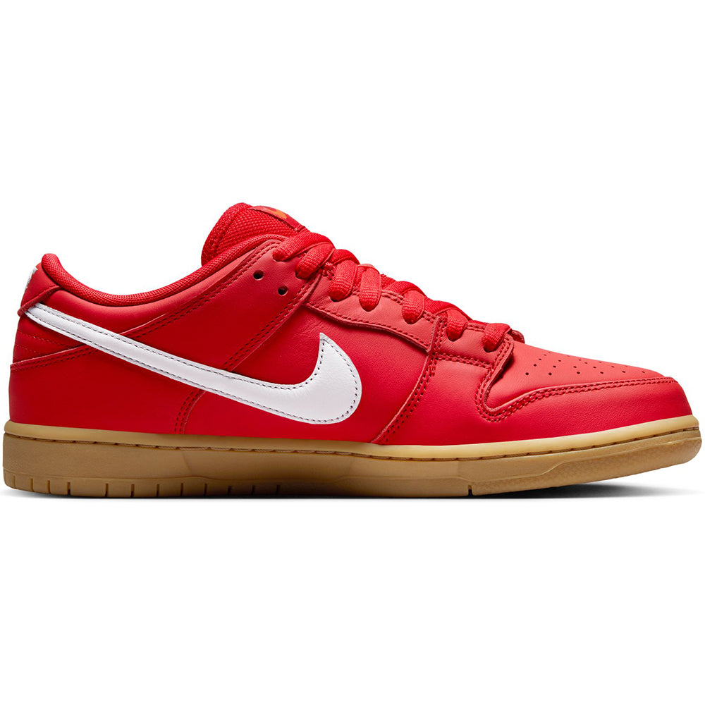 Nike SB Orange Label Dunk Low Pro ISO Shoes University Red/White-University Red