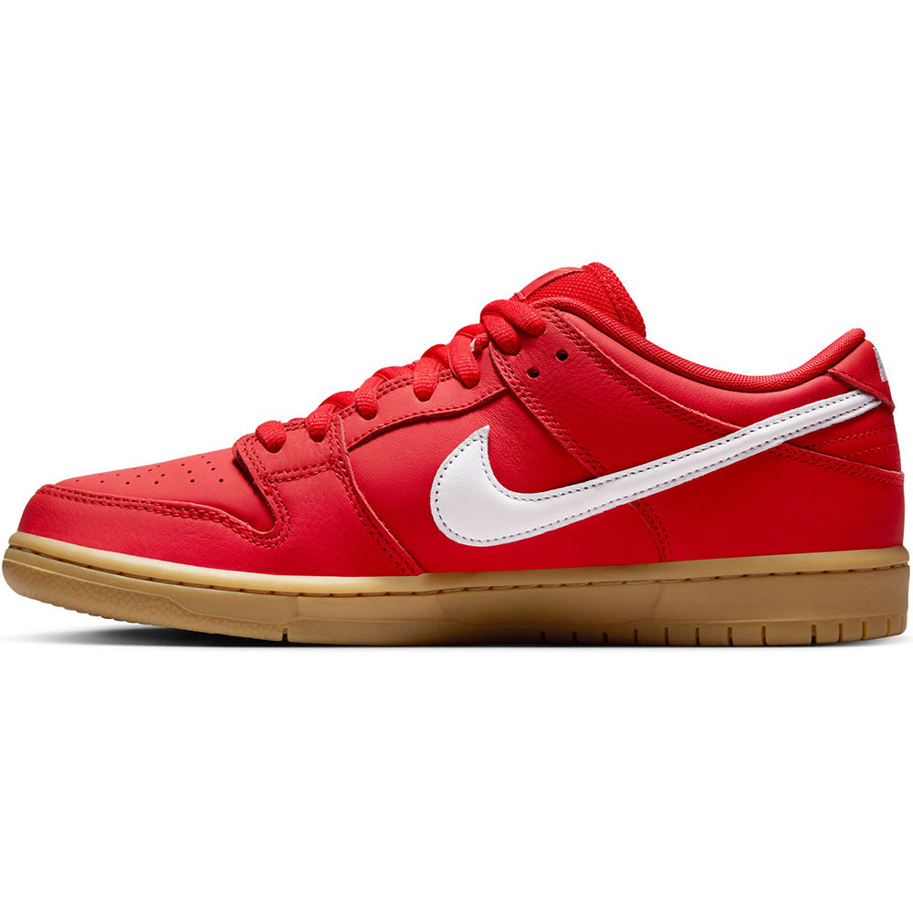 Nike SB Orange Label Dunk Low Pro ISO Shoes University Red/White-University Red