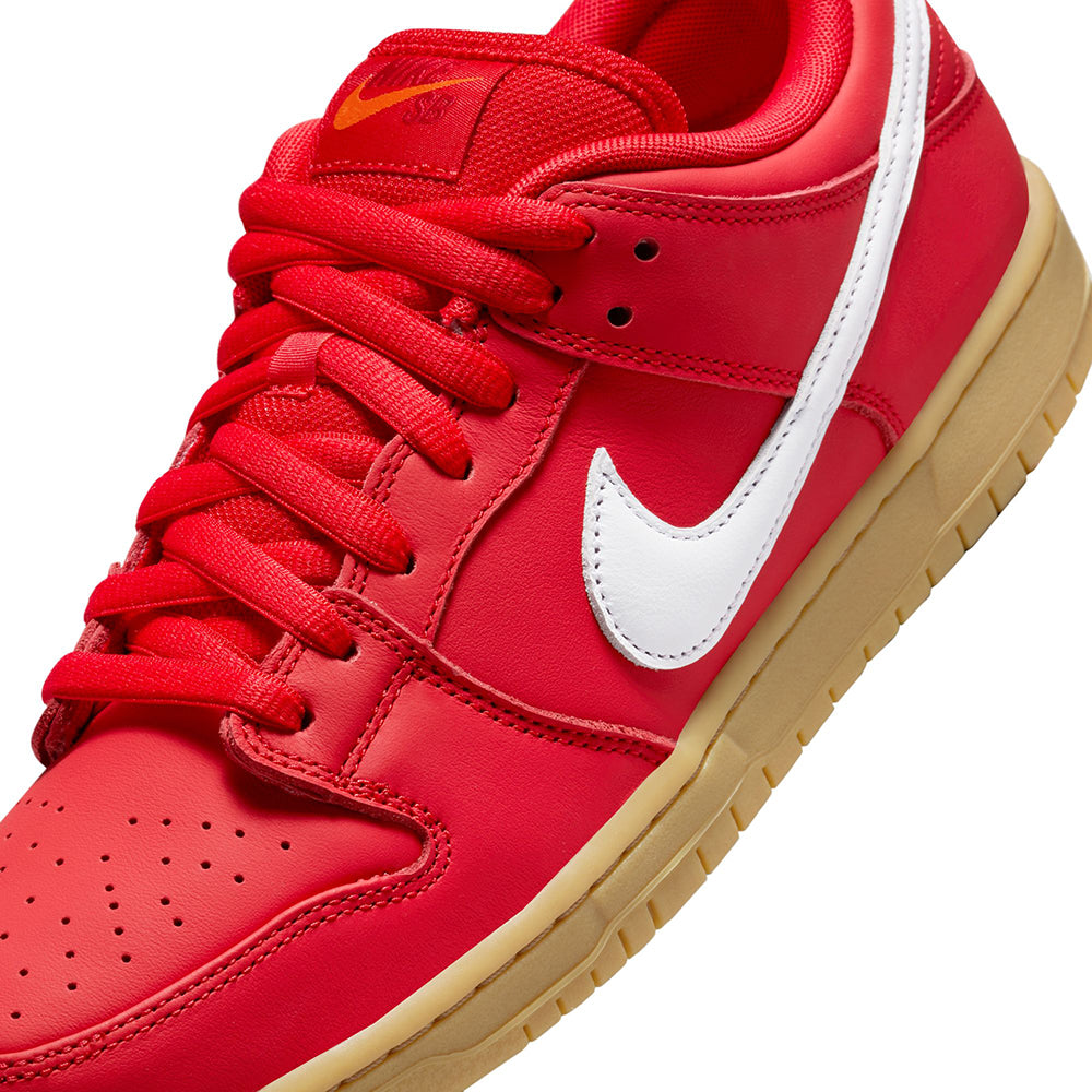 Nike SB Orange Label Dunk Low Pro ISO Shoes University Red/White-University Red