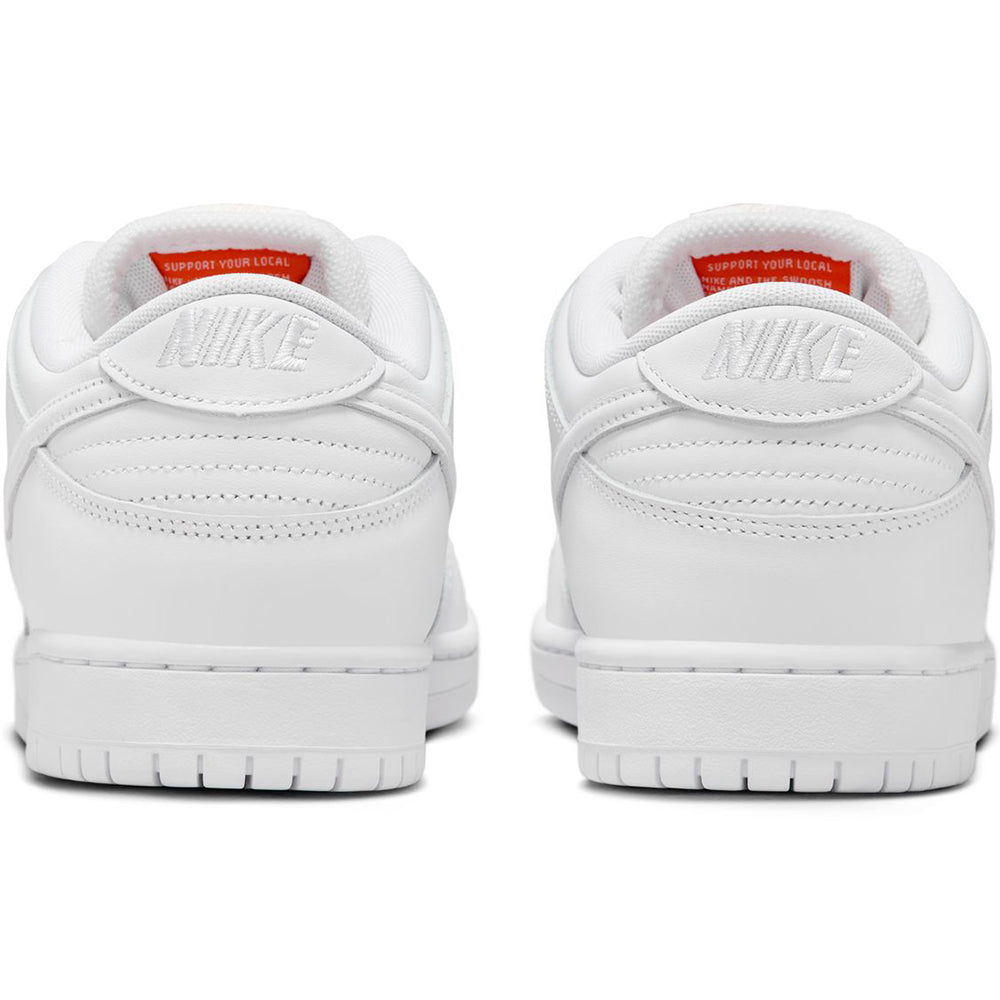 Nike SB Orange Label Dunk Low Pro ISO Shoes White/White-White-White