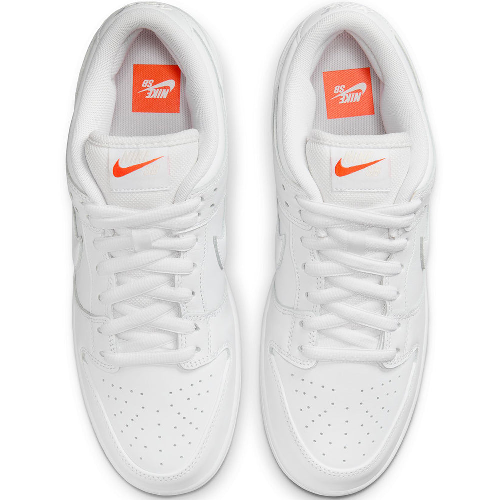 Nike SB Orange Label Dunk Low Pro ISO Shoes White/White-White-White