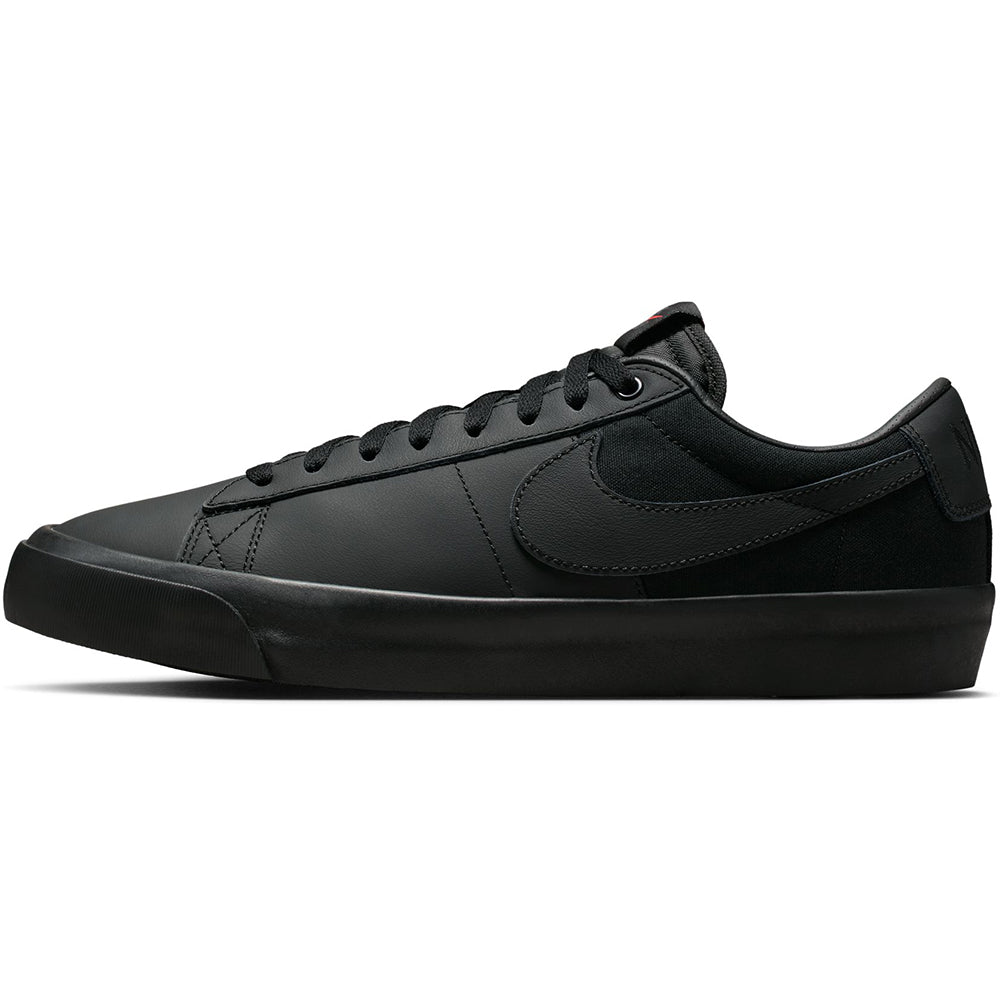 Nike SB Orange Label Zoom Blazer Low Pro GT ISO Shoes Black/Black-Black-Black