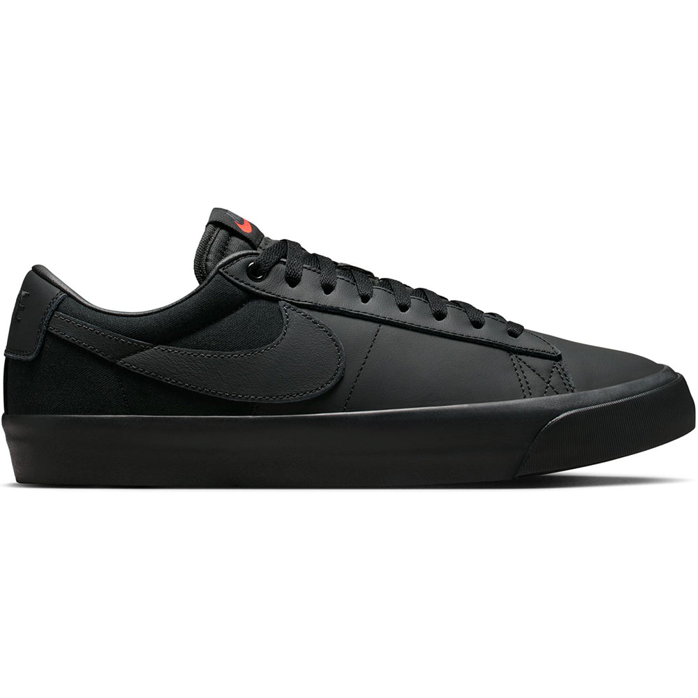 Nike SB Orange Label Zoom Blazer Low Pro GT ISO Shoes Black/Black-Black-Black